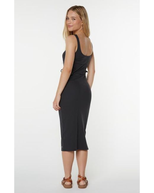 Roxy Black Surf Stoked Midi Dress