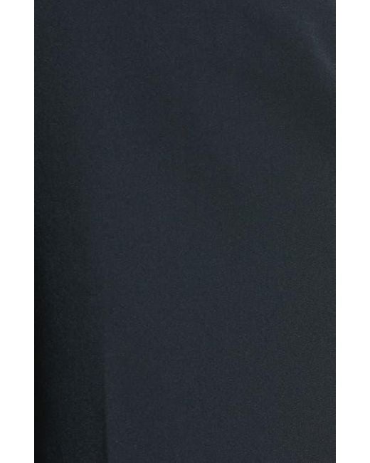Berle Black Self Sizer Waist Pleated Classic Fit Wool Gabardine Dress Pants for men