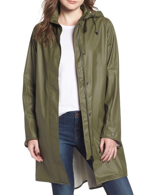 Ilse Jacobsen Green Hooded Raincoat