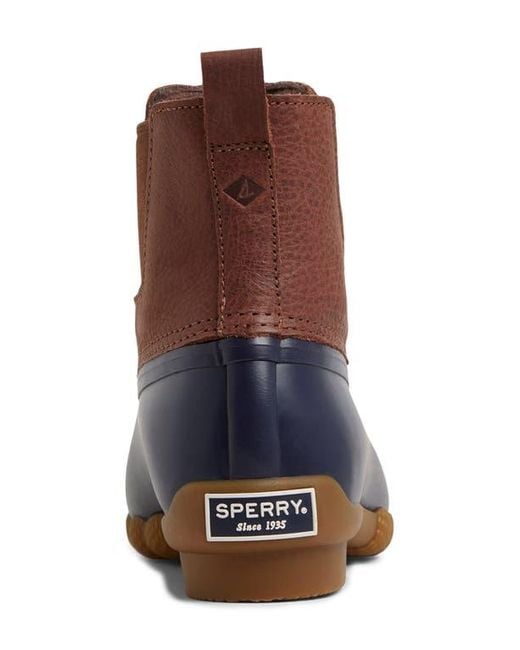 Sperry Top-Sider Blue Saltwater Waterproof Duck Chelsea Boot