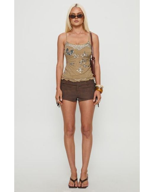 Princess Polly Brown Devondra Sequin Camisole
