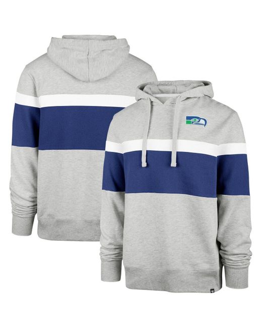 Men's Pro Standard Heather Gray Seattle Seahawks Crest Emblem Pullover Sweatshirt Size: Extra Large