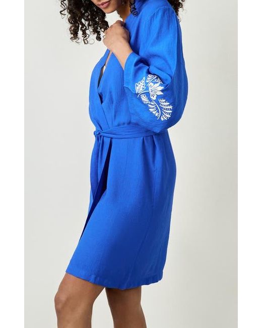 Etam Blue Beste Crinkled Robe