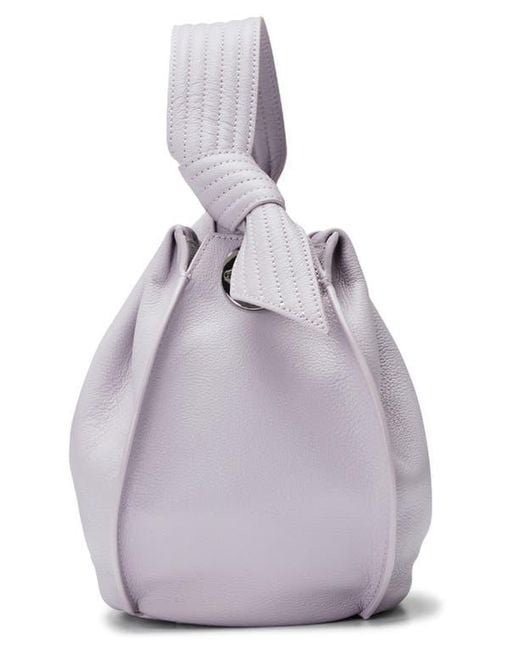 orYANY Purple Selena Leather Bucket Bag