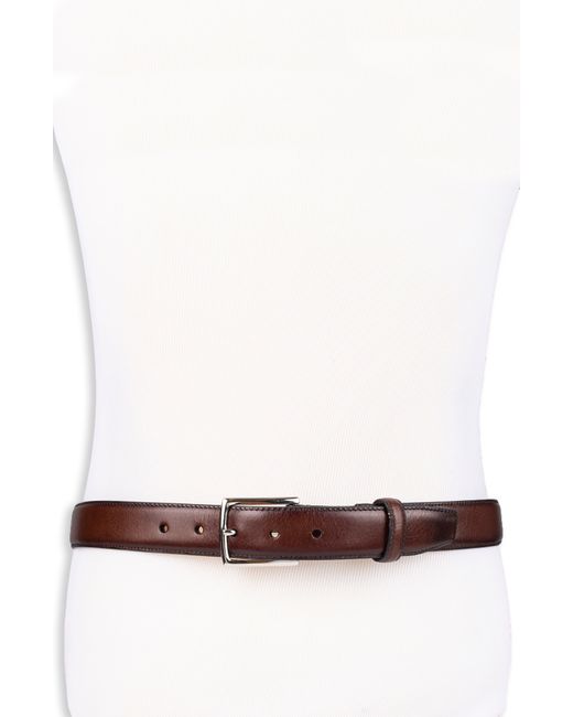 Cole Haan White Harrison Leather Belt for men
