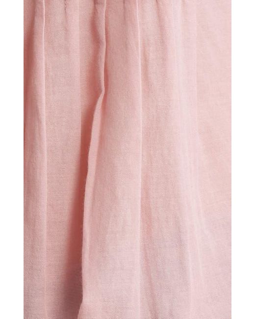 Treasure & Bond Red Pintuck Cotton Blend Tank