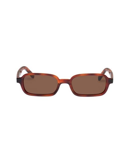 Le Specs Brown Pilferer 53Mm Rectangular Sunglasses for men
