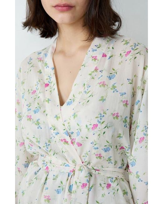 Etam Gray Prati Deshabille Short Robe
