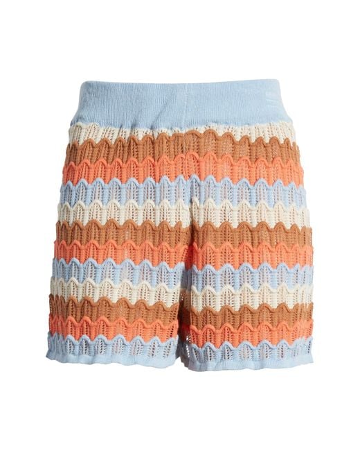 Rip Curl Multicolor Santorini Sun Pointelle Stitch Sweater Shorts