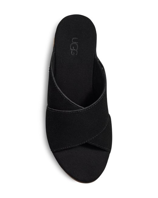 Ugg Black ugg(r) Abbot Wedge Slide Sandal