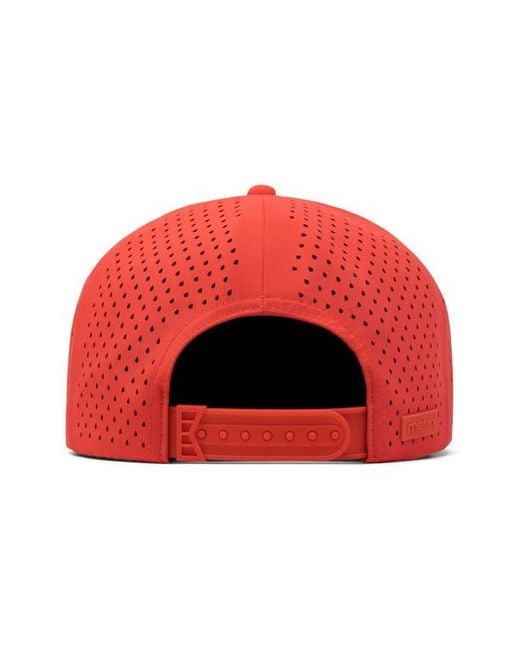 Melin Red Coronado Hydrolite Performance Snapback Hat for men