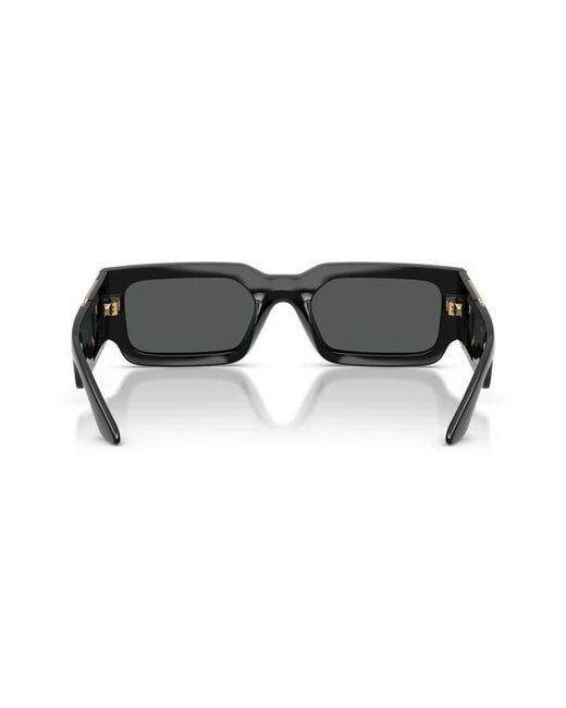 Versace Black 54Mm Rectangular Sunglasses for men