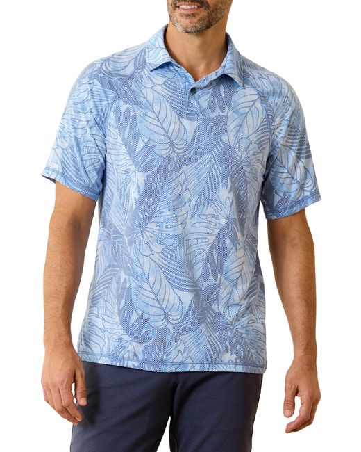 Tommy Bahama Blue Tie Dye Fronds Polo for men
