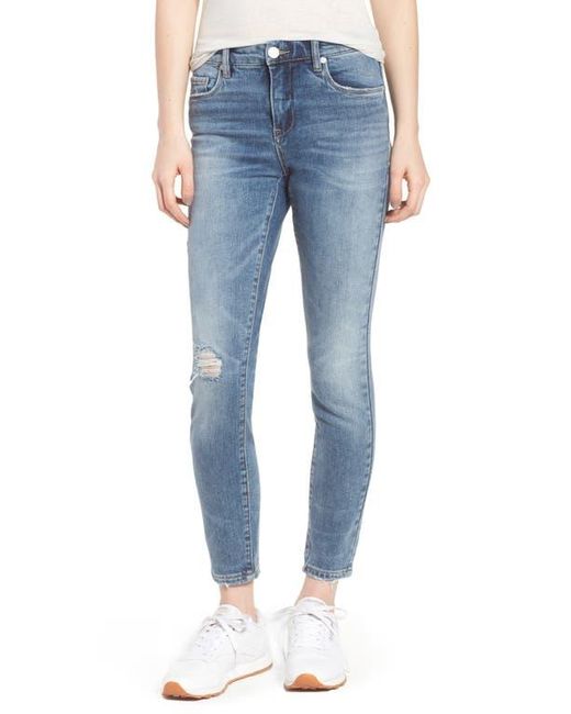 Blank NYC Blue Distressed Skinny Jeans