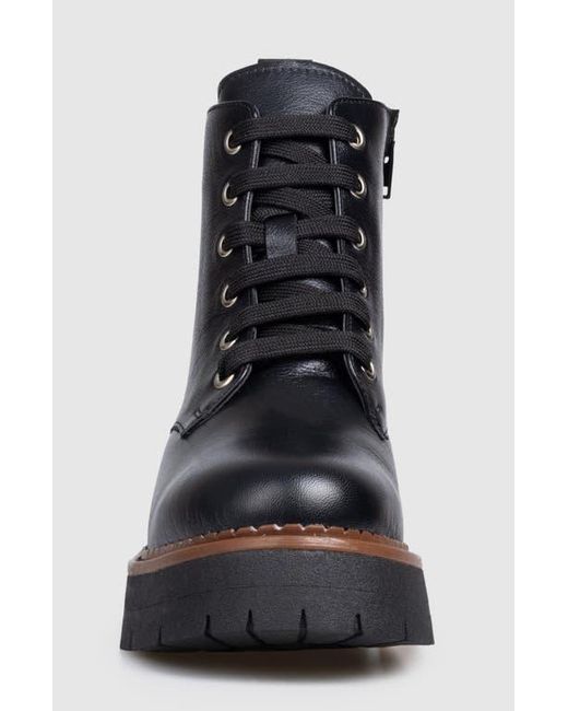 Manuela Black Ibiza Lace Up Bootie