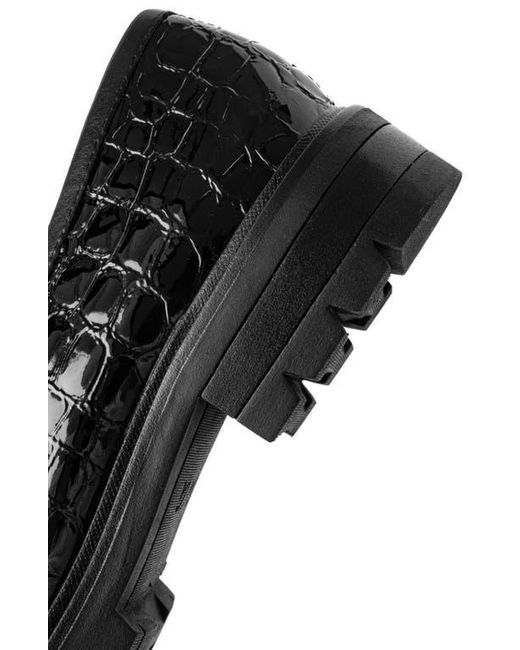 Ara Black Crescent Lug Penny Loafer