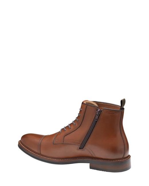 Johnston & Murphy Brown Durham Waterproof Cap Toe Boot for men