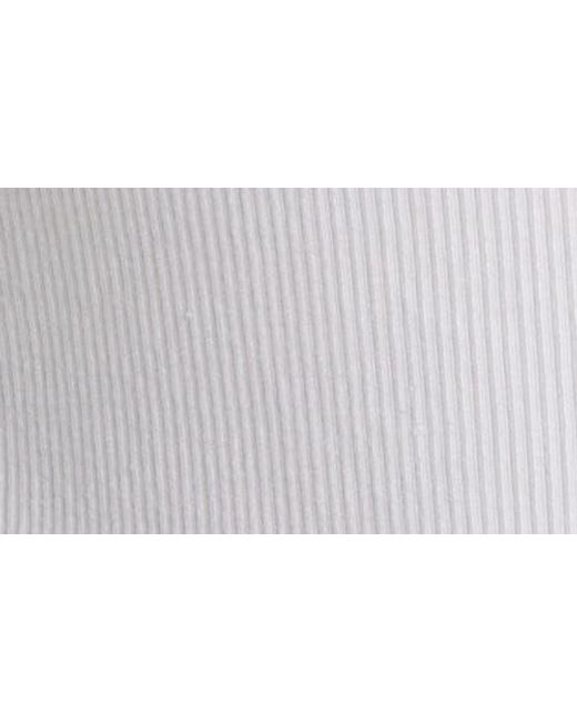 Madewell White Puff-Sleeve Henley Knit Top