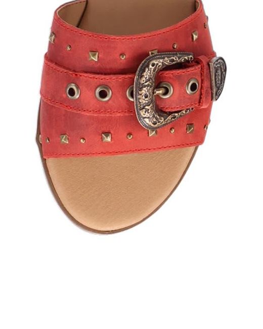 Dingo Red Lariat Slide Sandal