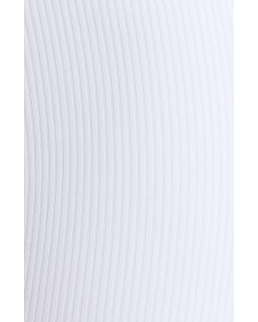 Mpg White Ribbed Shorts
