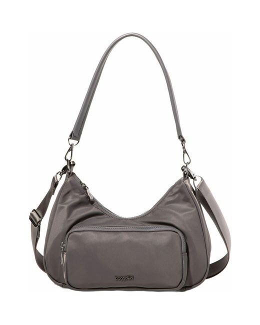 Baggallini Gray Savannah Crossbody Bag