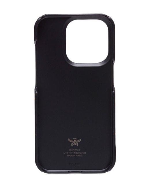 MCM Black Iphone 15 Pro Case