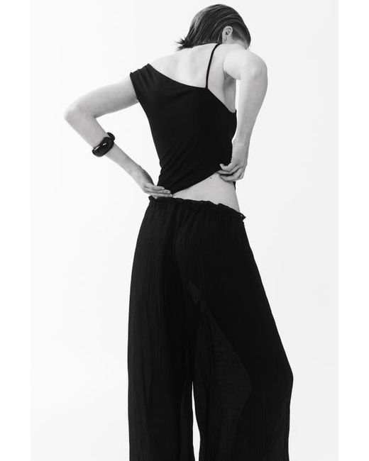 H&M Black Balloon Drawstring Trousers