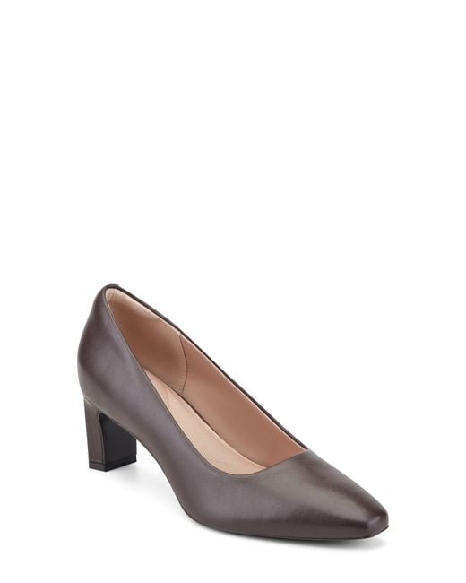 Rockport Gray Merida Almond Toe Pump