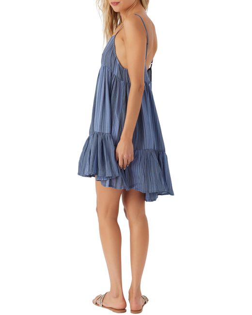 O'neill Sportswear Blue Rilee Stripe Cover-up Dress