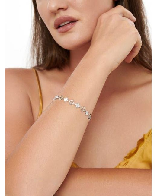 DEVATA White Clover Chain Bracelet