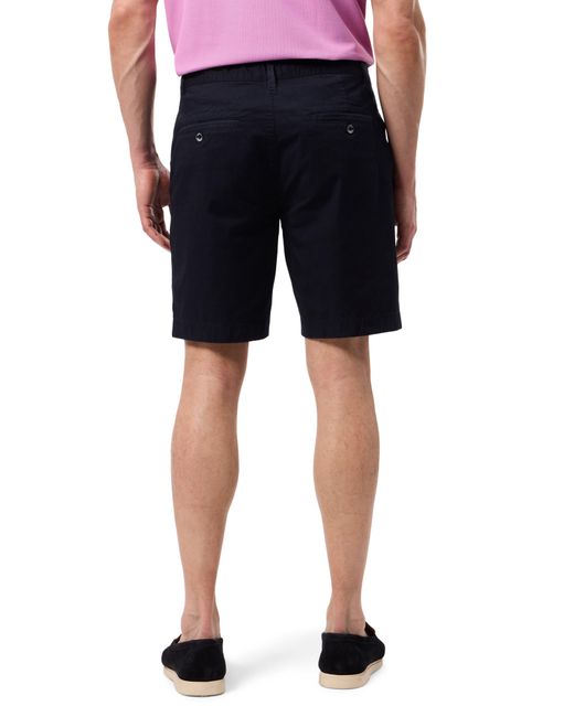 Psycho Bunny Blue Diego Flat Front Stretch Cotton Chino Shorts for men