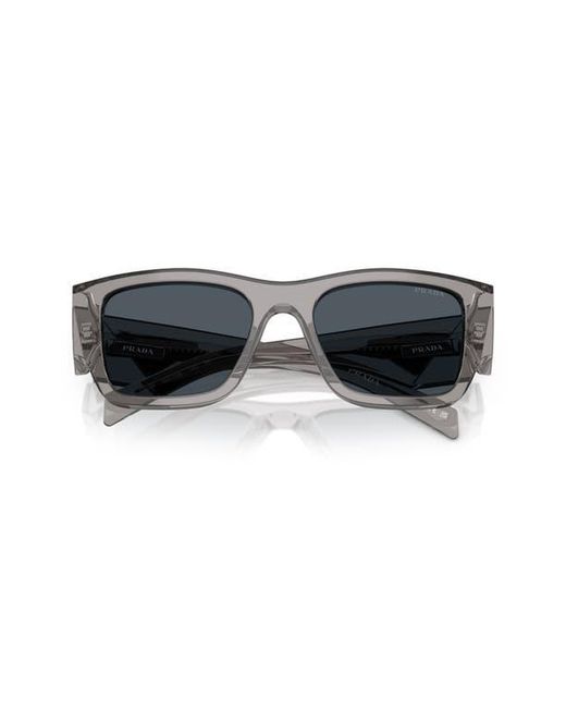 Prada Gray 54Mm Square Sunglasses for men