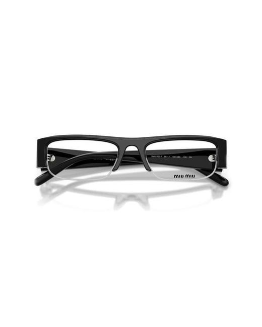Miu Miu Black 54Mm Rectangular Sunglasses