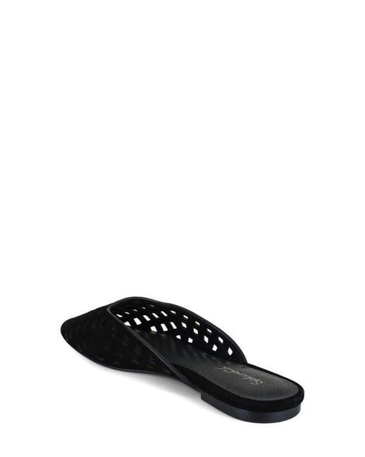 Splendid Black Remi Geo Cutout Flat