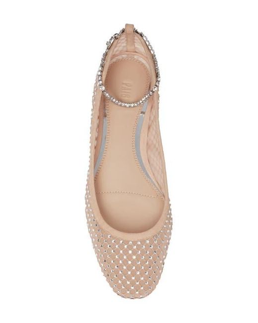 PAIGE Pink Janine Chain Ankle Strap Flat