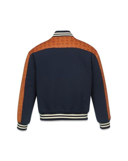 MCM Blue Ponte Varsity Jacket