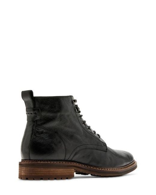 Steve Madden Black Noby Lace-Up Boot for men
