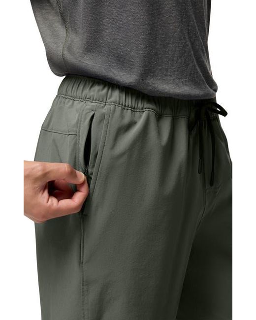 Prana Green Discovery Trail Drawstring Shorts for men