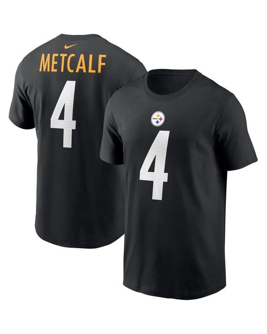 Nike Black Dk Metcalf Pittsburgh Steelers Name & Number T-Shirt for men