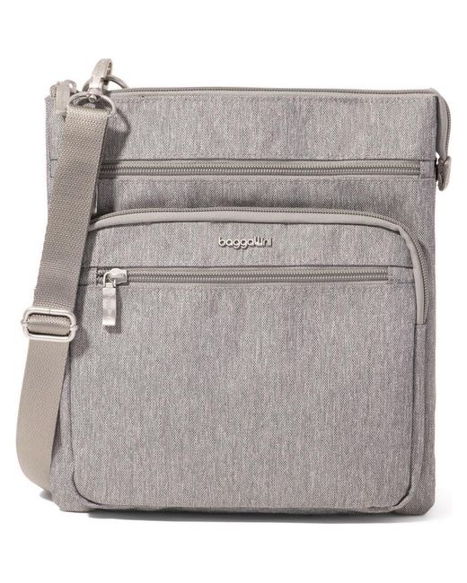 Baggallini Gray Out And About Crossbody Bag