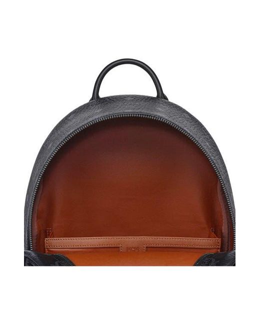 MCM Black Small Stark Side Studs Backpack for men