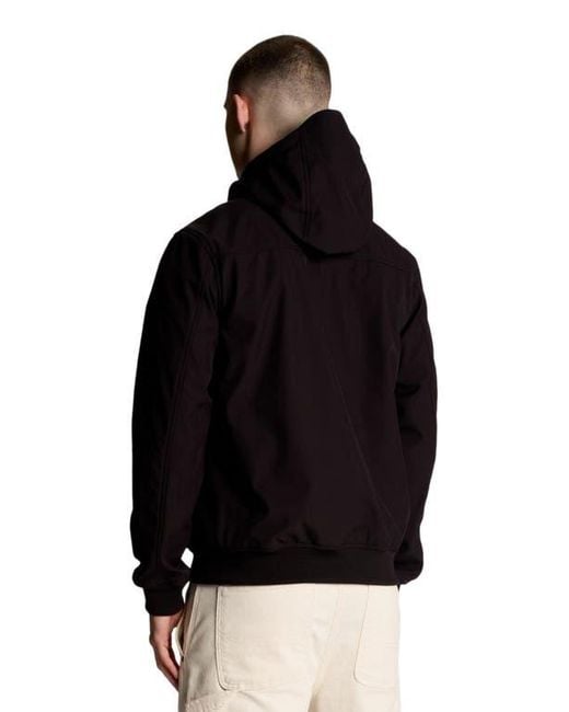 Lyle & Scott Black Mesh Lined Softshell Jacket for men