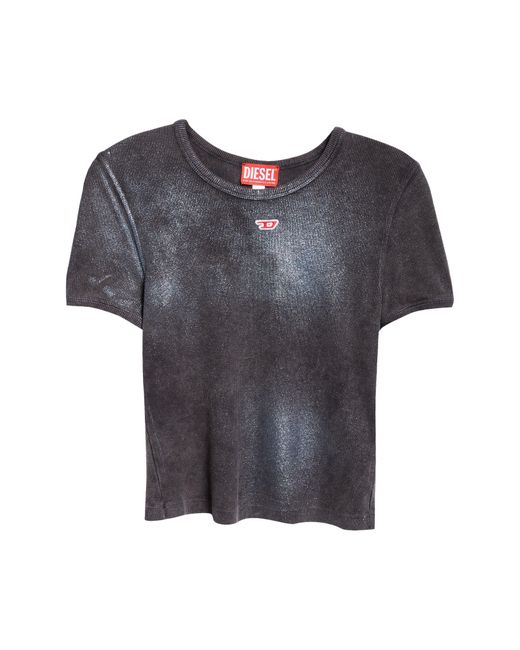 DIESEL Gray Diesel T-ele-n1 Rib T-shirt