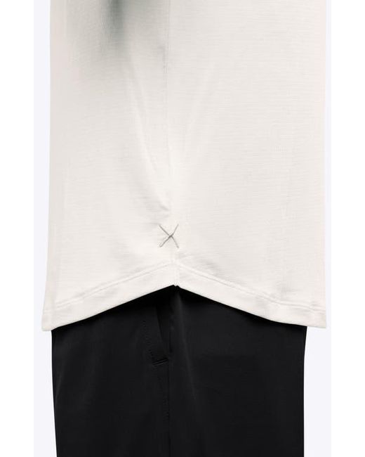 Cuts White Crossover Polo for men