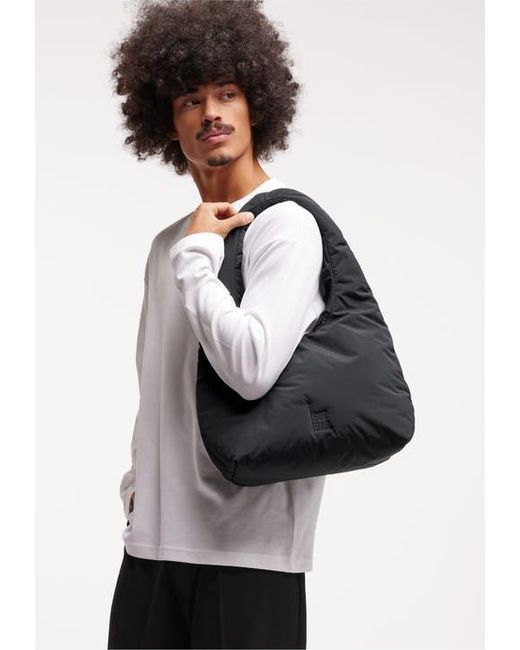 GotBag Black Cloud Shoulder Bag Recycled Nylon Puffer Handbag