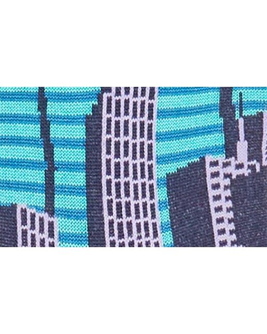 Bugatchi Blue Skyline Dress Socks for men