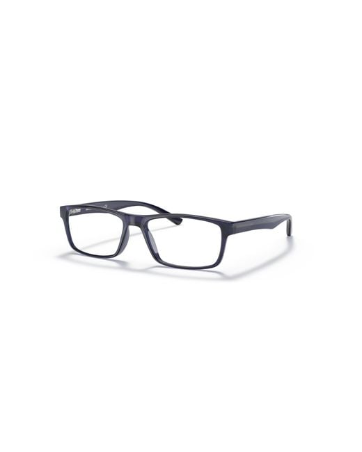 Sferoflex Blue 56Mm Rectangle Optical Glasses for men