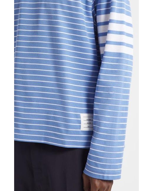 Thom Browne｜ (LONG SLEEVE TEE W/ 4 BAR STRIPE IN MILANO Thom Browne Milano 4-Bar Stripe Long Sleeve T-Shirt | Nordstrom