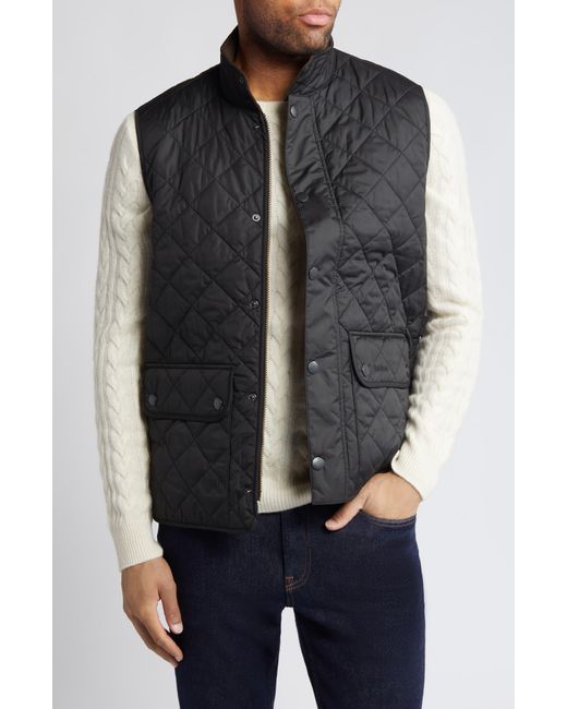 Barbour Black New Lowerdale Quilted Vest for men
