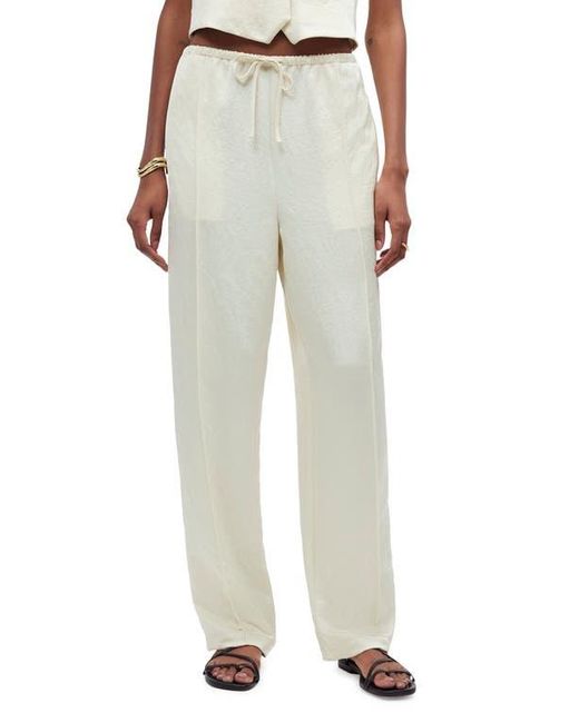 Madewell Natural Pintuck Slim Pull-On Pants